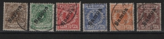Dt. Kolonien, Samoa, 1900, Mi.- Nrn.: 1- 6, gestempelt, selten!