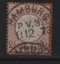 Dt. Kaiserreich, Brustschilder, 1873, Mi.- Nr.: 21 a, gestempelt! Tiefgeprüft Sommer BPP: e+...! Kl. mgl., s. Scan! Selten!