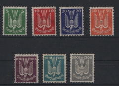 DR / Weimar, 1924, Mi.- Nrn.: 344- 350, **, kpl. Satz, Holztaube, je tief(st)geprüft Schlegel BPP! Selten! Qualitätssatz!