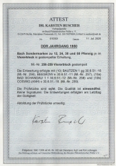 DDR, 1950, Mi.- Nrn.: 256- 259 (4x), je im 4er- Block, bedarfsgestempelt! Akt. FA Dr. Ruscher BPP: e+e! Luxussatz! Selten!