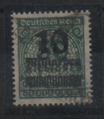 DR, Infla, 1923, Mi.- Nr.: 336 A Wb, gestempelt! Akt. F.- Attest Bauer BPP: echt und einwandfrei! Sehr selten!