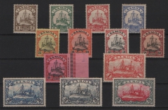 Dt. Kolonien, Samoa, 1900 / 01, Mi.- Nrn.: 7- 19, *! Selten!