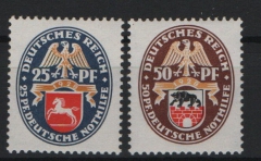 DR, Weimar, 1928, Mi.- Nr.: 428 Y + 429 Y, **, je tiefstgeprüft Schlegel BPP! Luxusstücke, selten!