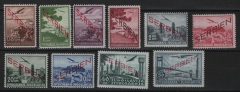 III. Reich, Dt. Bes. II. WK, Serbien, 1941, Mi.- Nrn.: 16- 25, **, Kabinettsatz!