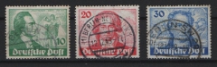 Berlin, 1949, Mi.- Nrn.: 61- 63, gestempelt, Der Goethesatz, gute Bedarfserhaltung!