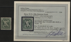 Bizone, AM- Post, 1945, Mi.- Nr.: 35 Bz, gestempelt, akt.  Befund Wehner BPP; e+ ...! Gutes Bedarfsstück! Selten!