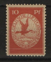 Dt. Kaiserreich, Flugpost, 1912, Mi.- Nr.: I, ** / postfrisch, tiefstgeprüft Jäschke- L. BPP! Qualitätsstück! Selten!