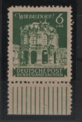 Ostsachsen, 1946, Mi.- Nr.: 64 b F, mit Ur., **! Akt. Fotoattest Dr. Jasch BPP; echt und einwandfrei! Luxusstück! RR!