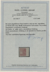 SBZ, MVP, 1946, Mi.- Nr.: 36 y d U, mit Sr., **, Fotoattest Kramp BPP; e+e! Selten!