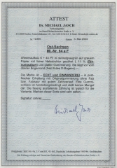 Ostsachsen, 1946, Mi.- Nr.: 64 a F, mit Or., **! Akt. Fotoattest Dr. Jasch BPP; echt und einwandfrei! Luxusstück! RR!