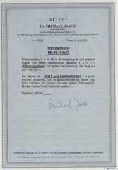 Ostsachsen, 1946, Mi.- Nr.: 64 a E, **! Akt. Fotoattest Dr. Jasch BPP; echt und einwandfrei! Luxusstück! RR!