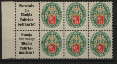 DR, Weimar, 1929, Mi.- Nr.: HBl. 66 B, **! Selten!