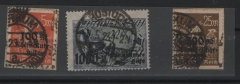 DR, Infla, 1923, Mi.- Nr.: 258- 60, gestempelt, geprüft Infla Berlin + die 260 tiefstgeprüft Peschl BPP! Selten! Luxussatz!