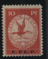 Dt. Kaiserreich, Flugpost, 1912, Mi.- Nr.: V, *! Akt. FA. Jäschke- L. BPP; e+e! Luxusstück! Selten!