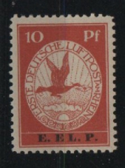 Dt. Kaiserreich, Flugpost, 1912, Mi.- Nr.: V, *! Akt. FA. Jäschke- L. BPP; e+e! Tiefstgeprüft Brettl BPP! Luxusstück! Selten!