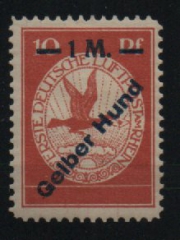 Dt. Kaiserreich, Flugpost, 1912, Mi.- Nr.: IV, *! Akt. FA. Kroschel VP / VPEX; e+e! Luxusstück! Selten!