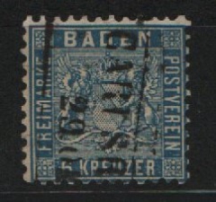 Baden, ca. 1861, Mi.- Nr.: 10 b, gestempelt, geprüft Seeger BPP! Kabinettstück! Selten!