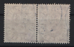 BRD, 1951, Mi.- Nr.: 135 im waager. Paar, gestempelt! Tiefstgeprüft Schlegel BPP! Luxusstück, selten!