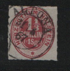 AD, S.- H. und Lauenbg., Holstein, 1865- 66, Mi.- Nr.: 23, gestempelt, tiefgeprüft Möller BPP! Prachtstück! Selten!