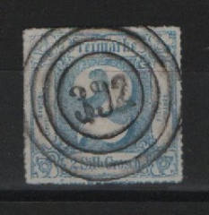 T. + T., ca. 1866, Mi.- Nr.: 49, gestempelt, doppelt tiefstgeprüft Sem BPP! Luxusstück! Sehr selten!