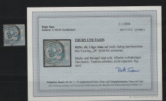 T. + T., ca. 1866, Mi.- Nr.: 49, gestempelt, Befund Sem BPP; e+e! Luxusstück! Sehr selten!