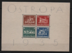 III. Reich, 1935, Mi.- Nr.: Bl. 3, (*)! Fotoattest Schlegel BPP: echt und einwandfrei! Selten!