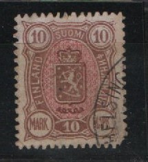 Finnland, 1889, Mi.- Nr.: 34, gestempelt, Bedarfsstück!