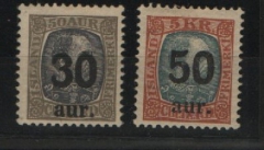 Island, 1925, Mi.- Nr.: 112- 13, */ ungebraucht