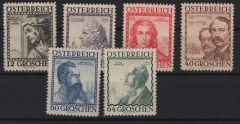 Österreich, 1934, Mi.- Nrn.: 591- 596, **, selten!