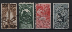 Italien, 1911, Mi.- Nrn.: 100- 103, gestempelt, selten!