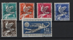 Schweiz, Organisationen: SDN, Mi.- Nrn.: 36- 41, gestempelt, selten!