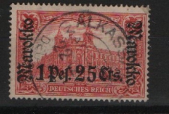 DAP, Marokko, 1912 (?), Mi.- Nr.: 55 IA mit besserem Stempel Alkassar, dekorativ und selten!