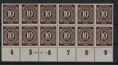 Kontrollrat, 1946, Mi.- Nr.: 918 HAN mit div. Marken, **