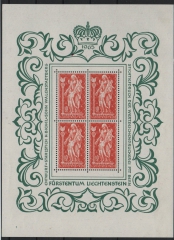 Lichtenstein, 1965, Mi.- Nr.: 449 (4x) im Kleinbogen, **