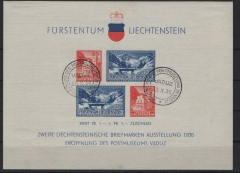 Lichtenstein, 1936, Mi.- Nr.: Bl. 2, gestempelt