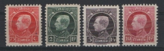 Belgien, 1922, Mi.- Nrn.: 181- 84, ** / postfrisch