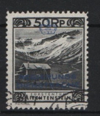 Lichtenstein, 1932, Dienstmarken Mi.- Nr.: D 6 B , gestempelt, selten!