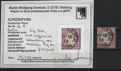 Dt. Kaiserreich, Brustschilder, 1872, Mi.- Nr.: 16, gestempelt! K.- Befund Sommer BPP: e+e! Luxusstück! Selten!