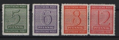 SBZ, West- Sachsen, 1945, Mi.- Nr.: 116 CX - 119 CX, **, je tief(st)geprüft Dr. Jasch BPP! Qualitätssatz! Selten!