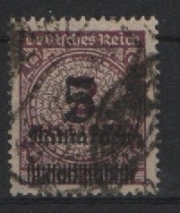 DR, Infla, 1923, Mi.- Nr.: 332 a Wa, gestempelt, tiefgeprüft Peschl BPP / Infla Berlin! Selten!