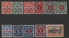 Danzig, 1930, Mi.- Nrn.: 220- 230, **, 228- 230 tiefstgeprüft / signiert Richter / Erdwien BPP! Qualitätssatz! Sehr selten!