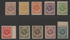 Memelgebiet, 1923, Mi.- Nrn.: 141- 150, **! Qualitätssatz! Selten!