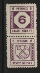 Deutschland- OST, Lokalausgaben, Niesky, 1945, Mi.- Nr.: SZ 8, **, Luxusstück!