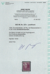 SBZ, Allgemeine Ausgaben, 1948, Mi.- Nr.: 223 c, **, akt. FA Meyer VP: e+e ! Qualitätsstück! Selten!