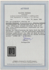 Deutschland- OST, Lokalausgaben, Naumburg, 1945, Mi.- Nr.: II , *, FA Zierer BPP: e+e! Luxusstück! Sehr selten!