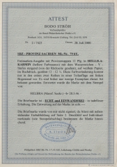 SBZ, Provinz Sachsen, 1945, Mi.- Nr.: 79 Y b, gestempelt, Fotoattest Ströh BPP: echt und einwandfrei! Luxusstück!