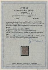 SBZ- MVP, 1946, Mi.- Nr.: 37 z c, **, Fotoattest Kramp BPP: echt + einwandfrei Rarität!