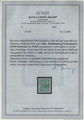 SBZ- MVP, 1946, Mi.- Nr.: 39 zb U! **, Fotoattest Kramp BPP: echt +, ....., einwandfrei! Kabinettstück! Rarität!