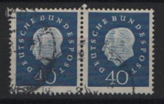 BRD, 1969, Mi.- Nrn.: 305 (2x) (im waagerr. Paar), gestempelt! Gutes Bedarfsstück, selten!