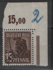 Berlin, 1948, Mi.- Nr.: 6, POR ndgz, vom ER, **! Qualitätsstück! Selten!
